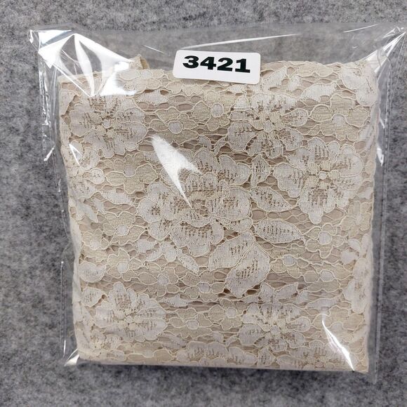 Suzanne Betro Dress Womens 1X Beige Cream Lace High Low Sleeveless Party New - Picture 11 of 11